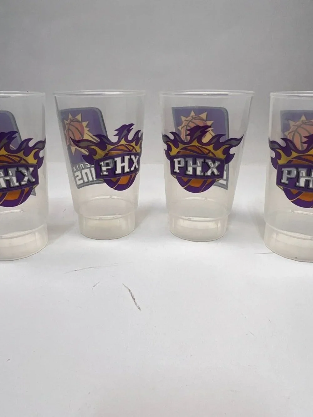4pk Phoenix Suns 16oz Party Cups Plastic Beer Tumbler NBA Official Merch